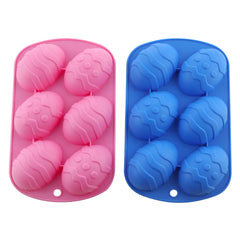 Silicone Baking Mold for Easter Egg Desserts (6 Cavities)