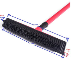 Pet Hair Removal Broom - Washable Fur Remover for Carpets & Floors