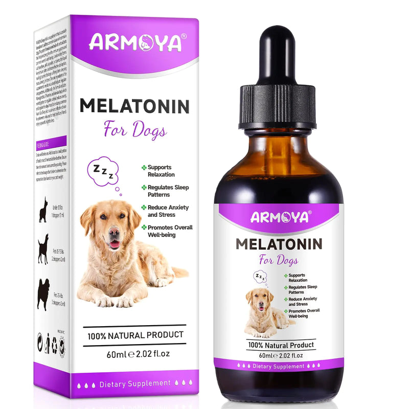 Dog Melatonin for Anxiety & Sleep - Natural Calming Aid for Dogs & Cats